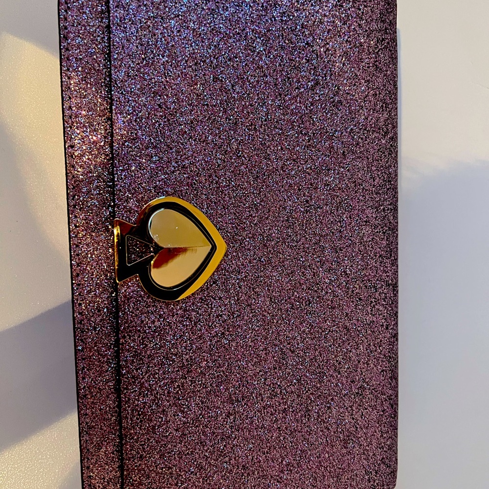 NWOT Kate Spade glitter purple crossbody